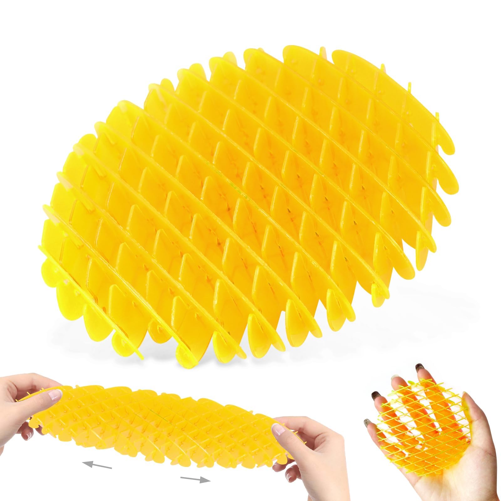 Fidget Worm Toy Orange Worm Big Fidget Toys Adults and Kids Funny Stretchy Sensory Stress Toys Fidget Sensory Squeeze Toys Relieves Stress and Anxiety Finger Toys for Kids with Autism ADHD